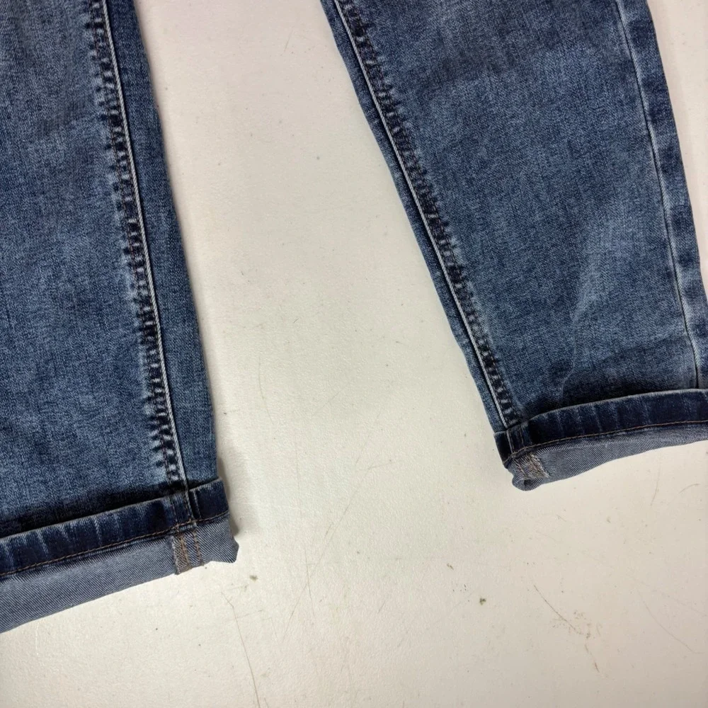Justice Girls Jeans Size 12 Slim Blue Wash Distressed Slim Fit Pants NWT